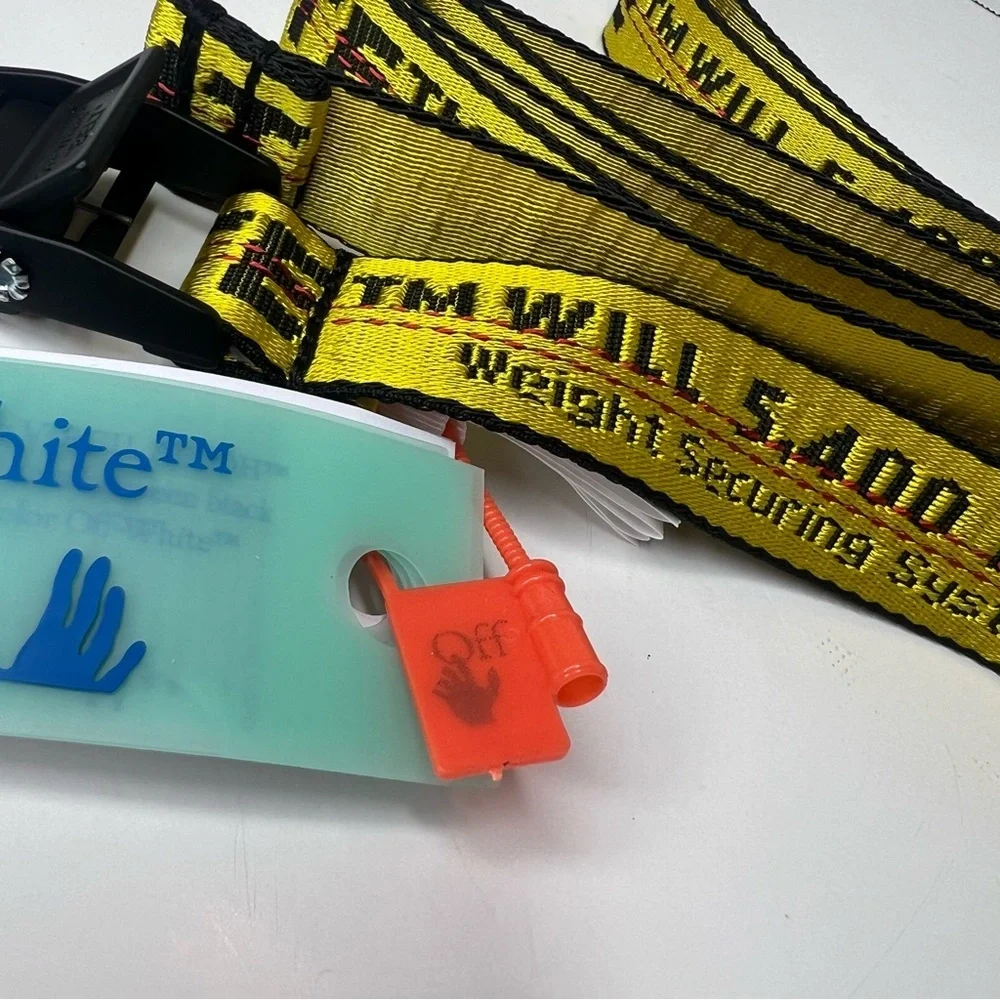 Off-White Men’s Mini Classic Yellow/ Black Industrial Logo Belt | NEW/NWT!!💛🖤‎
